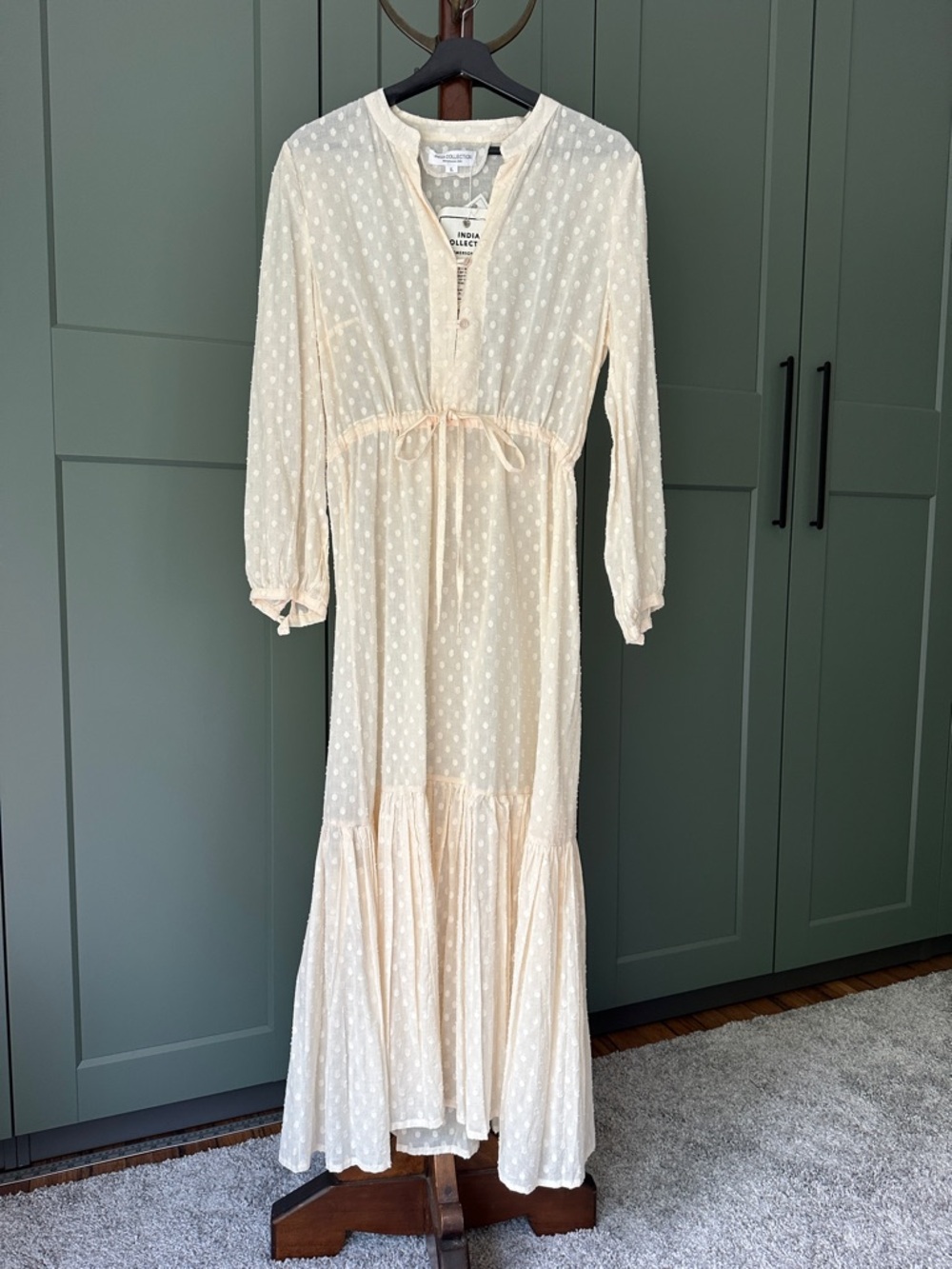 Emerson Fry India Collection Frances Dress 2- Salt size L NEW - Picture 3 of 8